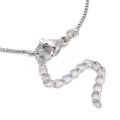 Rack Plating Natural Paua Shell Pendants Necklace NJEW-B104-01I-01P-1