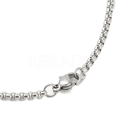 Non-Tarnish 201 Stainless Steel Box Chain Tree of Life Pendant Necklaces for Women Men LS-NJEW-U005-04P-1