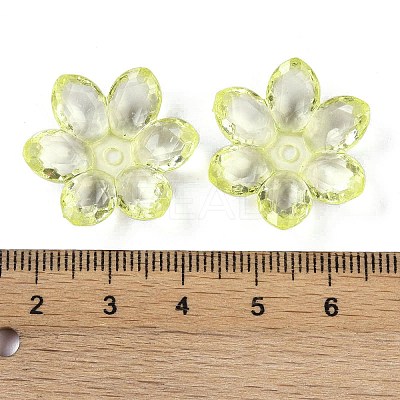 Transparent Acrylic Bead Caps OACR-H118-03H-1