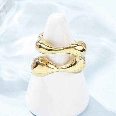 304 Stainless Steel Finger Rings RJEW-P177-01M-G-1