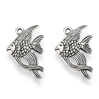 Tibetan Style Alloy Pendants PALLOY-T075-201AS-1