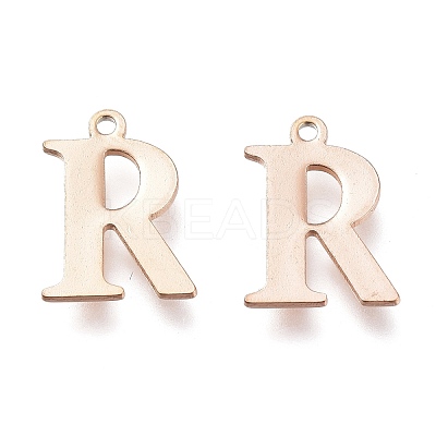 PVD Vacuum Plating  304 Stainless Steel Charms STAS-H112-R-RG-1