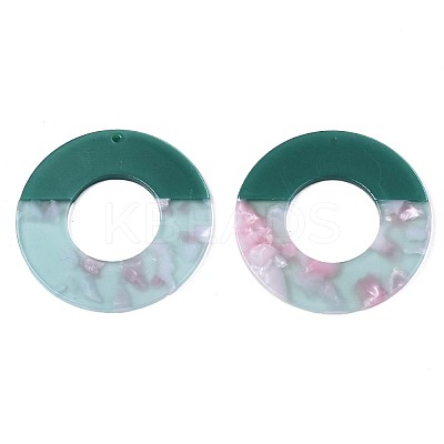 Translucent Cellulose Acetate(Resin) Pendants KY-T040-49B-1