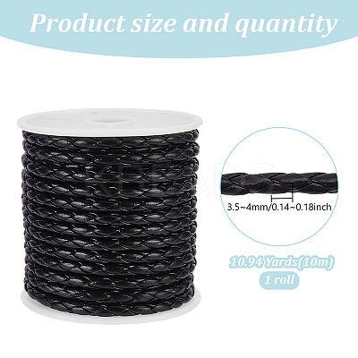 4-Ply Round Imitation Leather Braided Cord LC-WH0003-10A-1