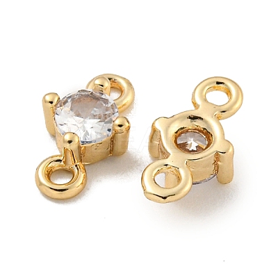 Rack Plating Brass Pave Clear Cubic Zirconia Links KKB-L215-047B-LG-1