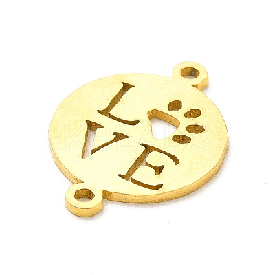 Ion Plating(IP) 201 Stainless Steel Connector Charms STAS-G296-17G-1