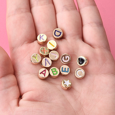 Alloy Enamel Beads ENAM-YW0001-26LG-1