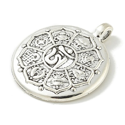 Tibetan Style Alloy Pendants FIND-U015-42AS-1
