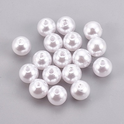 ABS Plastic Imitation Pearl Beads X-KY-G009-6mm-03-1