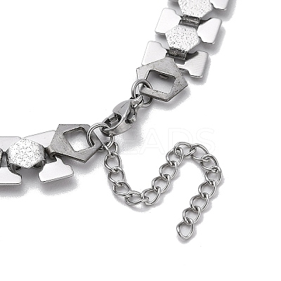 Non-Tarnish 304 Stainless Steel Link Chain Necklaces NJEW-Q340-09P-1