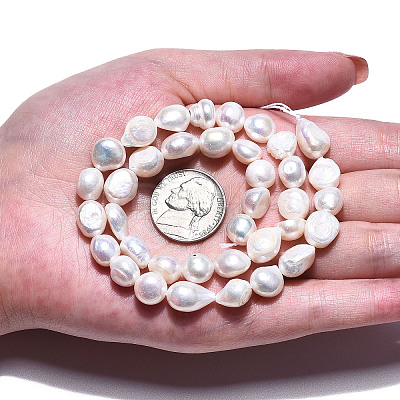 Natural Cultured Freshwater Pearl Beads Strands PEAR-N014-08D-1
