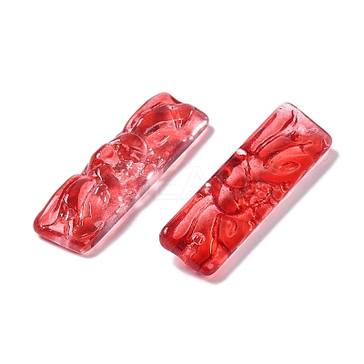 Baking Paint Glass Pendants GLAA-S202-16G-1