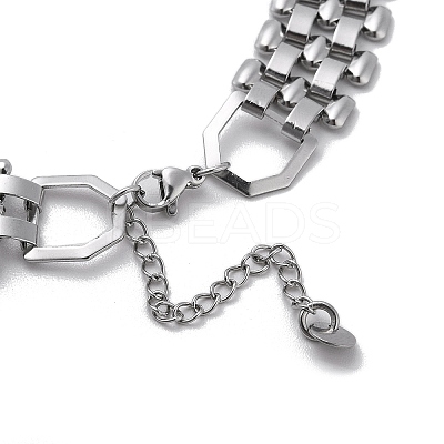Non-Tarnish 304 Stainless Steel Link Necklaces NJEW-Q340-05P-1