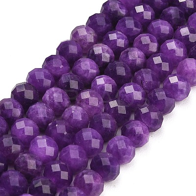 Faceted Dyed Natural White Jade Beads Strands GG-CBAE966-01B-T-1