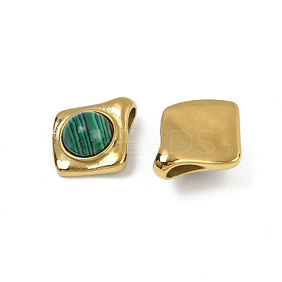 Synthetic Malachite/Opalite/Natural Black Onyx(Dyed and Heated) Pendants STAS-Q350-20G-1