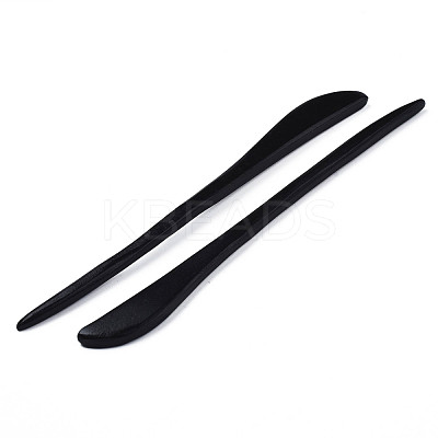 Vintage Schima Wood Hair Sticks Findings OHAR-N008-09-1