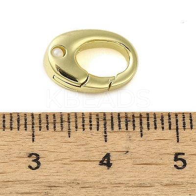 Brass Spring Gate Rings KK-B089-10G-1