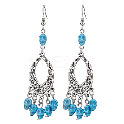 2 Pairs Brass Dangle Earrings EJEW-JE05890-05-S-1