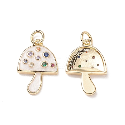 Brass Micro Pave Colorful Cubic Zirconia Pendants LS-KK-C100-09G-1
