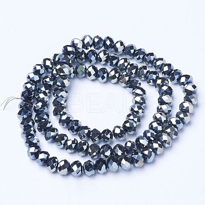 Electroplate Glass Beads Strands EGLA-A034-T6mm-C11-1