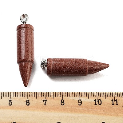 Synthetic Goldstone Pointed Pendants G-A231-03E-1