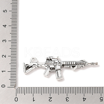 Tibetan Style Alloy Submachine Pendants LS-TIBEP-Q043-135-RS-1