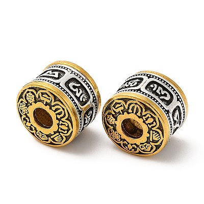 Rack Plating Tibetan Style Alloy Beads FIND-B023-13-1