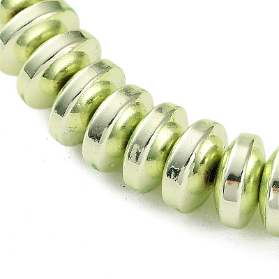 Electroplated Synthetic Non-magnetic Hematite Beads Strands G-C248-A01-5x8mm-01-1