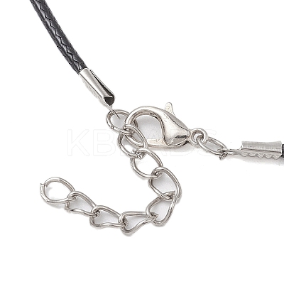 Transparent Electroplate Glass Pendant Necklaces NJEW-MZ00040-01-1