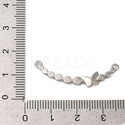 304 Stainless Steel Rhinestone Links STAS-L081-001P-1
