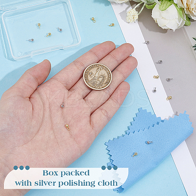 16Pcs 2 Colors 925 Sterling Silver Tube Bails STER-BC0003-75-1
