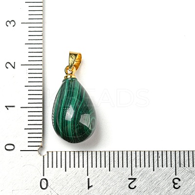 Natural Malachite Pendants G-D094-01G-1