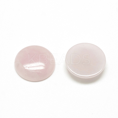 Natural Rose Quartz Cabochons X-G-R416-20mm-48-1