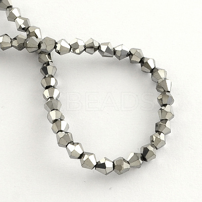 Electroplate Glass Bead Strands EGLA-R094-3mm-08-1