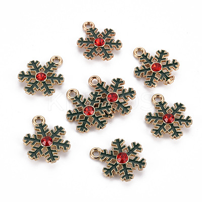 Eco-Friendly Alloy Enamel Pendants X-ENAM-T011-67-NR-1