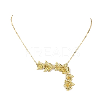 Butterfly Pendant Necklaces NJEW-JN04737-02-1