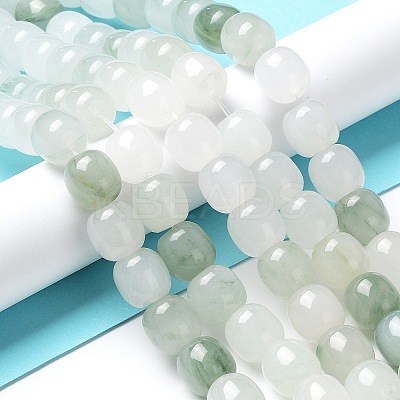 Natural Tianshan Cui Quartzite Beads Strands G-B046-02A-1