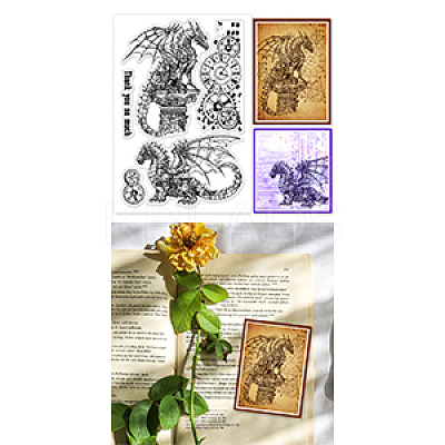 Summer Theme PVC Plastic Clear Stamps DIY-WH0631-0568-1