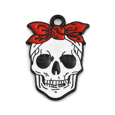 Halloween Theme Alloy Enamel Pendants ENAM-N056-225C-EB-1