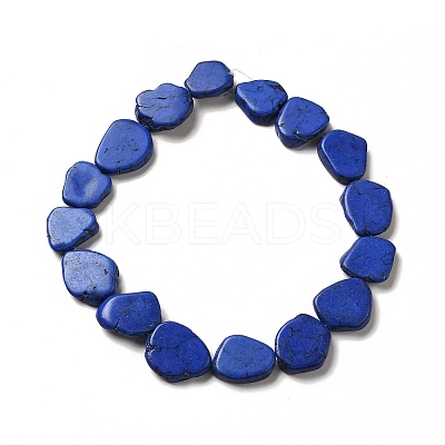 Synthetic Turquoise Dyed Beads Strands G-E594-25H-1