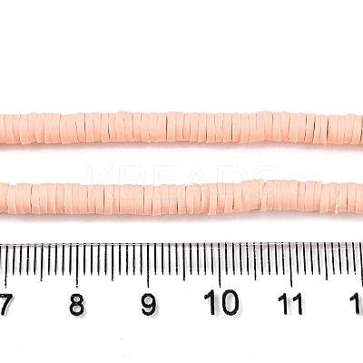 Flat Round Handmade Polymer Clay Beads CLAY-R067-6.0mm-13-1