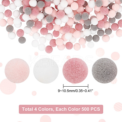 2000Pcs 4 Colors DIY Doll Craft AJEW-PH0004-67B-1