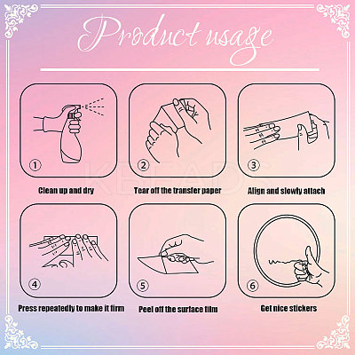 Waterproof Reflective Plastic Mirror Stickers DIY-WH0668-001-1