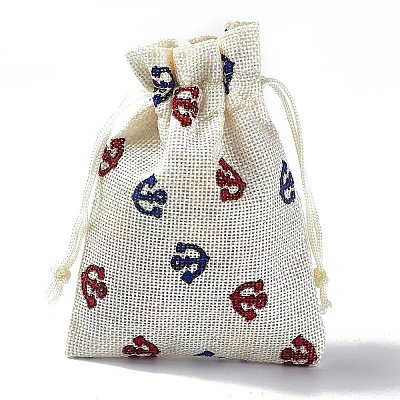 Burlap Packing Pouches Drawstring Bags ABAG-L016-A09-1