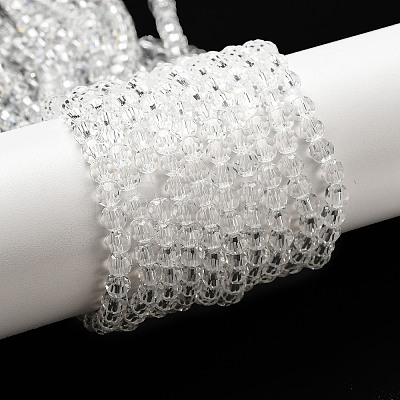 Transparent Glass Beads Strands EGLA-A035-T4mm-D19-1