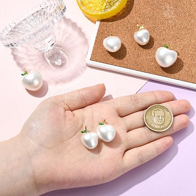 6Pcs 3 Styles Shell Pearl Pendants KK-CJ0003-41-1
