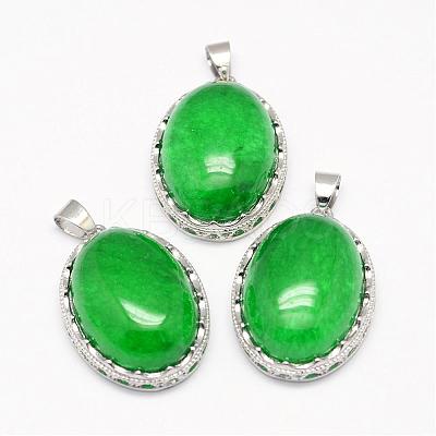 Natural Dyed & Heated Malaysia Jade Pendants G-D851-19-1