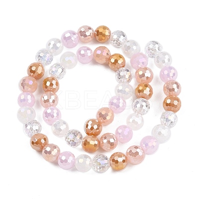 Transparent Glass Beads Strands GLAA-T023-31B-1