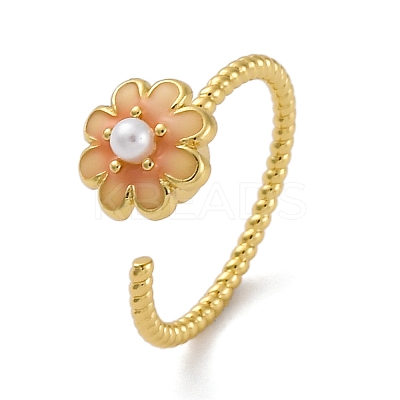 Dasiy Rotatable Open Cuff Rings for Women LS-RJEW-C118-05G-1