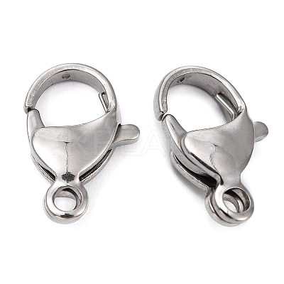 Tarnish Resistant Polished 304 Stainless Steel Lobster Claw Clasps LS-STAS-R072-08A-1